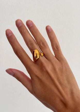 Anello dorato bague doree woman ring, marque: Vintage Dressing, état: Très bon état, taille: 18,1 mm, 13,00 €, 14,35 € Protection acheteurs incluse