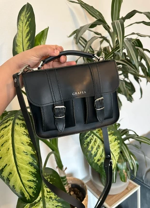 Sac grafea noir classe et chic tendance style écolier, brand: Grafea, condizioni: Ottime, €30.00, €32.20 include la Protezione acquisti