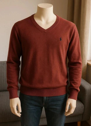 347 Pull col V Polo Ralph Lauren – Bordeaux Slim Fit, marque: Ralph Lauren, état: Très bon état, taille: XL, 23,00 €, 24,85 € Protection acheteurs incluse