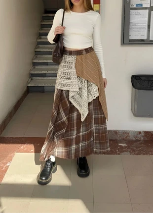 Jupe longue patchwork bohème vintage chic, marque: y2k, état: Très bon état, taille: M / 38 / 10, 35,00 €, 37,45 € Protection acheteurs incluse