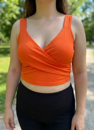 Croptop orange Shein 1XL, brand: Shein, condition: Very good, size: XXL / 44 / 16, €6.00, €7.00 includes Buyer Protection