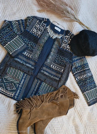 🦋ZARA Embellished Patchwork Jacket – Size S (8–10), brand: Zara, condition: Very good, size: S / 36 / 8, €25.99, €27.99 includes Buyer Protection