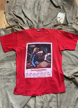 T-shirt vintage Harley-Davidson “Chuck’s Cycle Service” single stitch – screen stars, brand: Screen Stars, condition: Very good, size: L, €20.00, €21.70 includes Buyer Protection