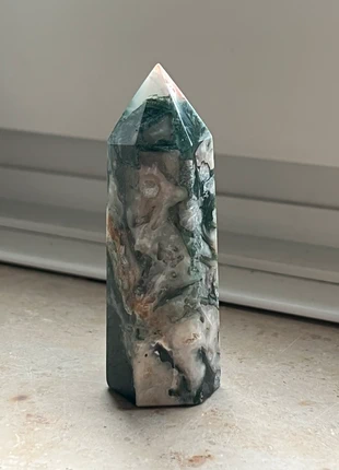 Moosachat Turm Edelstein Heilstein Mineral Kristall, brand: achat, condizioni: Ottime, €7.90, €9.00 include la Protezione acquisti