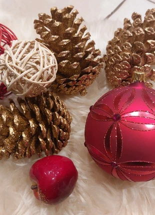 Grande boule de Noël en verre soufflé, marque: Noël, état: Très bon état, 10,00 €, 11,20 € Protection acheteurs incluse