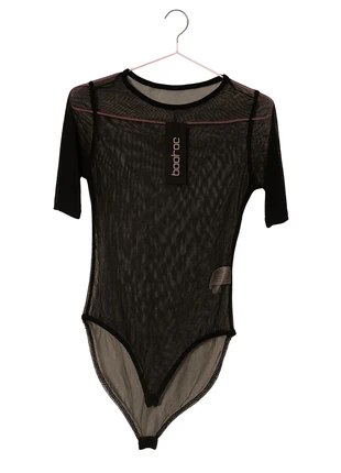 Black Mesh Boho Long Sleeve Bodysuit – New With Tags – UK 10, brand: Boohoo, condition: New with tags, size: S / UK 8-10, £8.00, £9.10 includes Buyer Protection