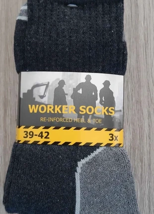 Bundel werksokken 3 paar, merk: Worksocks, staat: Nieuw zonder prijskaartje, maat: S | 38–42, € 3,50, € 4,38 inclusief Kopersbescherming
