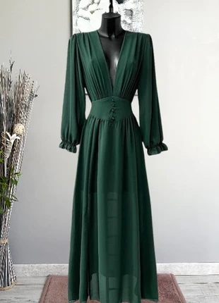 Robe longue femme taille 40-L 🌺, marque: Boutique Parisienne, état: Très bon état, taille: L / 40 / 12, 34,00 €, 36,40 € Protection acheteurs (Pro) incluse