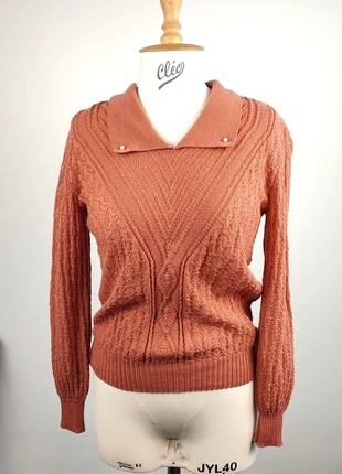 Pull vintage Damart col pelle à boutons – Taille 38, brand: Damart, condition: Very good, size: M / 38 / 10, €34.90, €37.35 includes Buyer Protection