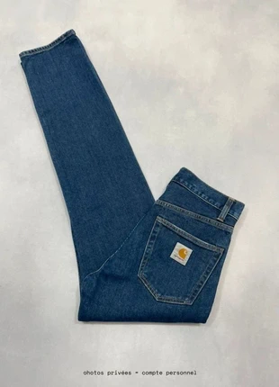 Jean Carhartt wip Large Droit Bleu Marine modèle Pontiac Pant Denim Pant - Taille S w28 #809, marke: Carhartt, zustand: Sehr gut, größe: W28 | DE 44, 49,00 €, 52,15 € beinhaltet Vinted-Käuferschutz Pro