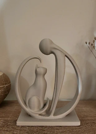 Sculpture contemporaine chat, brand: pas de marque, condition: New without tags, €10.00, €11.20 includes Buyer Protection