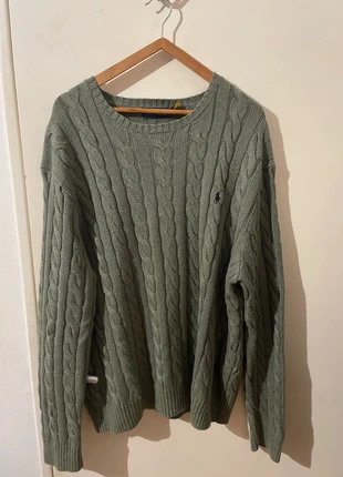 Pull torsadé Ralph Lauren vert, marque: Ralph Lauren, état: Très bon état, taille: XL, 55,00 €, 58,45 € Protection acheteurs incluse