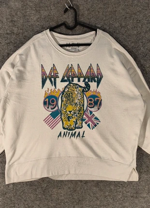 Def Leppard | Crewneck Sweatshirt | Animal Hysteria Graphic | Off White | Size XXL, merk: Def Leppard, staat: Veelgebruikt, maat: XXL / 44 / 16, € 18,99, € 20,64 inclusief Kopersbescherming Pro