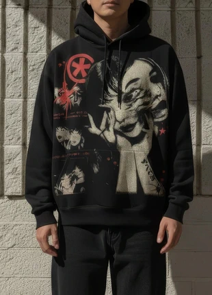 Sweat à capuche noir oversize Tomie taille M, marque: Lunessence, état: Très bon état, taille: M, 39,90 €, 42,60 € Protection acheteurs (Pro) incluse