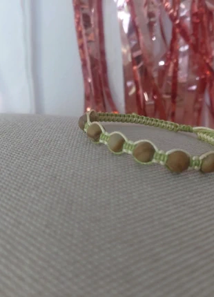 Bracelet macramé perles en pierre de jaspe brun naturel, marque: Fait Main, état: Neuf sans étiquette, 4,00 €, 4,90 € Protection acheteurs incluse