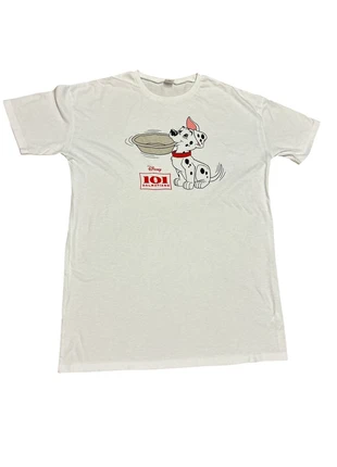 101 Dalmatians Puppy With Food Bowl Disney T Shirt, brand: Disney, condition: Very good, size: XL / 14, £12.00, £13.30 includes Buyer Protection Pro