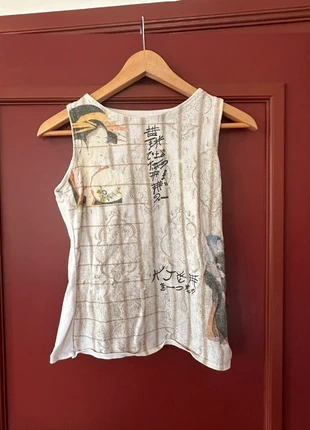 Vintage japanese graphic top, merk: Vintage Dressing, staat: Heel goed, maat: S / 36 / 8, € 25,00, € 26,95 inclusief Kopersbescherming