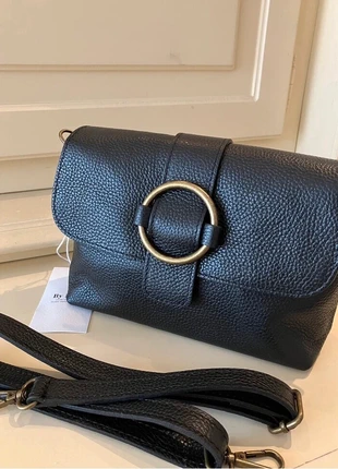 Sac en cuir véritable noir, brand: The Genuine Leather, condizioni: Ottime, €35.00, €37.45 include la Protezione acquisti