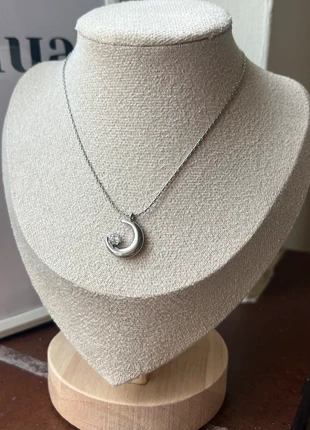 Stainless Steel Moon Necklace, brand: Bellalua, condition: New without tags, £8.50, £9.63 includes Buyer Protection