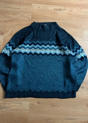 Pull col montant vintage à motifs « classic elements woman » made in usa 🇺🇸 bleu taille XL femme, marca: Vintage Dressing, estado: Bom, tamanho: XL / 42 / 14, €12.00, €13.30 inclui Proteção do Comprador Pro