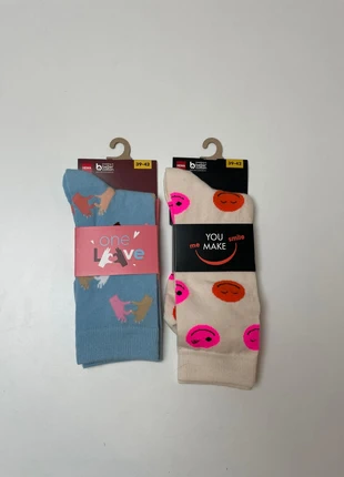 Lot de 2 paires de chaussettes HEMA – Taille 39-42 – Fun et Colorées, marque: Hema, état: Neuf avec étiquette, taille: M | 39–42, 6,00 €, 7,00 € Protection acheteurs incluse