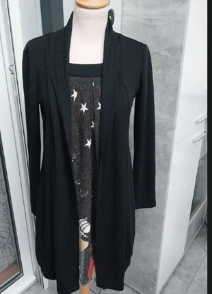 Robe gris/multicolore et veste noire intégrée Cuyi - Taille 38/40, brand: cuyi, condition: Very good, size: M / 38 / 10, €21.50, €23.28 includes Buyer Protection