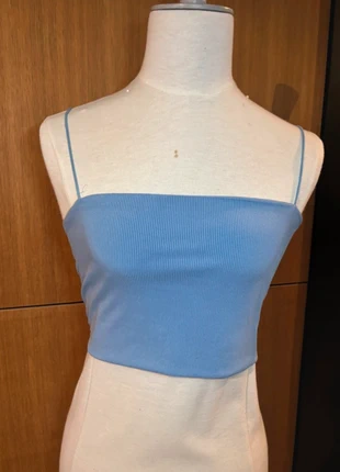 Top bandeau à fines bretelles bleu – Shein – Taille XL, marque: Shein, état: Très bon état, taille: XL / 42 / 14, 2,99 €, 3,84 € Protection acheteurs incluse