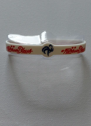 Bracelet Supporter Rigide FFF Neuf Blanc avec Inscriptions Rouges & Logo Coq à 2 Étoiles, marca: FFF, estado: Novo, €2.00, €2.80 inclui Proteção do Comprador