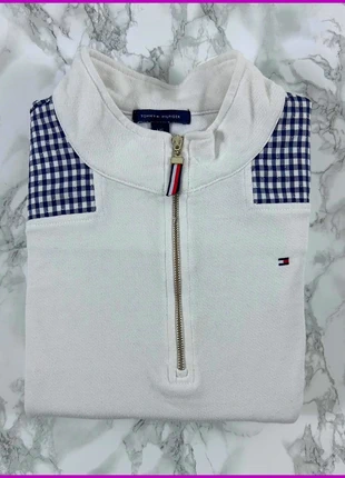 Sweat/Pull 1/4 Zip, Halfzip Tommy Hilfiger Noir / Col camionneur / Logo brodé / Taille M/L Homme, brand: Tommy Hilfiger, condition: Very good, size: L, €35.00, €37.45 includes Buyer Protection