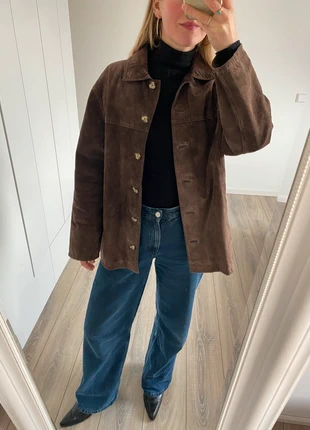 Vintage Oversized Light Brown Suede Jacket, brand: Vintage Dressing, condizioni: Ottime, taglia: S / IT 40 / EU 36, €75.00, €79.45 include la Protezione acquisti