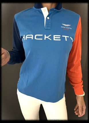 Polo Hackett Aston Martin Racing bleu orange mixte - Taille S femme / 13-14 ans Ado, marque: Hackett Aston Martín Racing, état: Très bon état, taille: 14 ans / 164 cm, 15,00 €, 16,45 € Protection acheteurs incluse