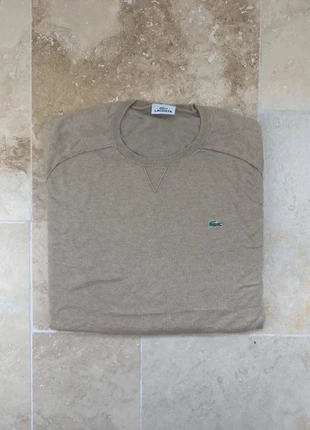 Pull fin Lacoste col rond - Homme L - couleur long - coton et cachemire, marque: Lacoste, état: Très bon état, taille: L, 60,00 €, 63,70 € Protection acheteurs (Pro) incluse