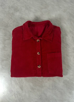 Chemise workwear vintage velours côtelé rouge brique – L homme, esprit surchemise Code 128, marque: Vintage Dressing, état: Très bon état, taille: L, 20,00 €, 21,70 € Protection acheteurs (Pro) incluse