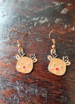 NEUF ; Boucles d'oreilles Noël / hiverpendantes - Renne, brand: Fait Main, condition: New without tags, €6.00, €7.00 includes Buyer Protection