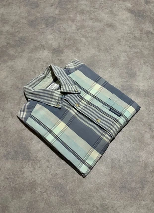 Chemise Manches Courtes Columbia à Carreaux Bleu et Gris Vintage Logo Brodé / Taille S, merk: Columbia, staat: Heel goed, maat: S, € 7,90, € 9,00 inclusief Kopersbescherming Pro