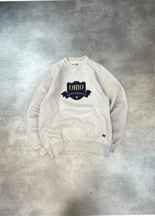 Sweat USA beige brodé université Russell Athletic Vintage, marque: Vintage Dressing, état: Bon état, taille: L, 7,99 €, 9,09 € Protection acheteurs (Pro) incluse