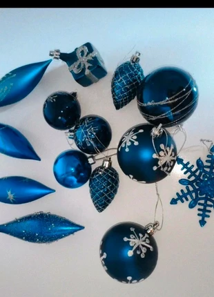 Lot boules bleues noël, merk: Noël, staat: Heel goed, € 2,50, € 3,33 inclusief Kopersbescherming