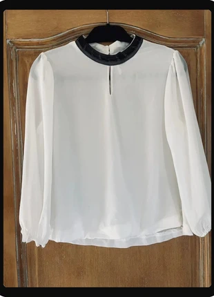 🤍 Blouse blanche Rlinea M – élégante & lumineuse, marca: RLINEA, estado: Muito bom, tamanho: M / 38 / 10, €1.00, €1.75 inclui Proteção do Comprador