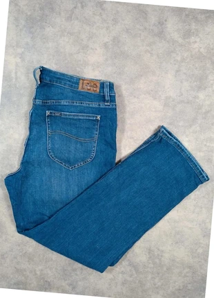 Jean droit bleu femme Lee Regular Fit Straight Leg Mid Rise – taille FR 42 W31 US14 JL34, marca: Lee, estado: Muito bom, tamanho: XL / 42 / 14, €14.90, €16.35 inclui Proteção do Comprador
