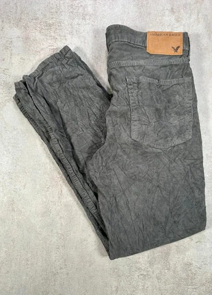 Pantalon Vintage En Velours Côtelé / Corduroy Americian Eagle gris foncé taille 28/30, marque: Vintage Dressing, état: Très bon état, taille: W28 | FR 38, 13,50 €, 14,88 € Protection acheteurs (Pro) incluse