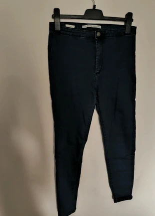 Jegging bleu foncé – Bershka - 40, marque: Bershka, état: Très bon état, taille: L / 40 / 12, 7,00 €, 8,05 € Protection acheteurs incluse