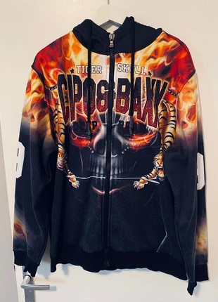 Vintage style Ed Hardy style hoodie vest heren maat XL, merk: Affliction, staat: Goed, maat: XL, € 9,00, € 10,15 inclusief Kopersbescherming