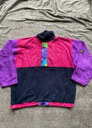 173. Made in Italy navy purple and pink fleece jumper - XL - in good condition, brand: Made In Italy, condition: Good, size: M / UK 12-14, £10.00, £11.20 includes Buyer Protection