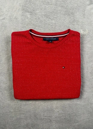 Pull Col Rond Tommy Hilfiger Taille XS Rouge Femme en Coton Très Bon État #267, brand: Tommy Hilfiger, condition: Very good, size: XS / 34 / 6, €15.99, €17.49 includes Buyer Protection Pro