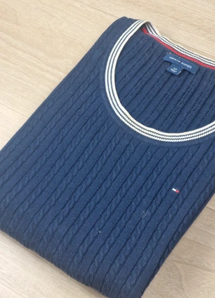 Pull en maille torsadée, Tommy Hilfiger, bleu, taille S, brand: Tommy Hilfiger, condition: Very good, size: S, €13.00, €14.35 includes Buyer Protection