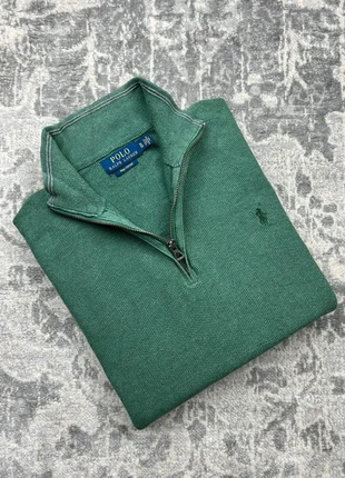 Pull Col Camionneur / Quarter Zip RL / Ralph Lauren Pima Coton Vert Taille XL - Logo Brodé, marque: Ralph Lauren, état: Très bon état, taille: XL, 55,00 €, 58,45 € Protection acheteurs (Pro) incluse