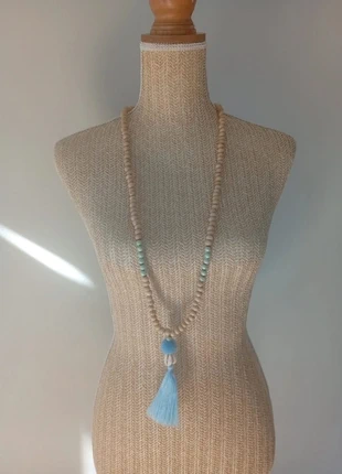 Collier artisanal sautoir perles de mala buddisme pierres naturelles Lithothérapie, état: Très bon état, 10,00 €, 11,20 € Protection acheteurs (Pro) incluse