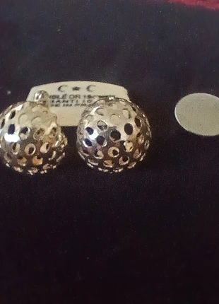Gold plated earrings, brand: C&C, condition: Very good, £3.00, £3.85 includes Buyer Protection