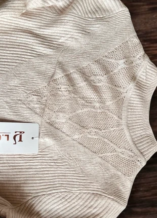 Superbe pull fin beige côtelé col montant très chic taille S/M, brand: LC2 Fashion, condition: New with tags, size: Other, €12.00, €13.30 includes Buyer Protection