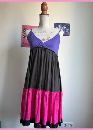 💜 DKNY colorblock maxi dress – Y2K meets comfy chic 💖, merk: DKNY, staat: Goed, maat: M / 38 / 10, € 7,50, € 8,58 inclusief Kopersbescherming